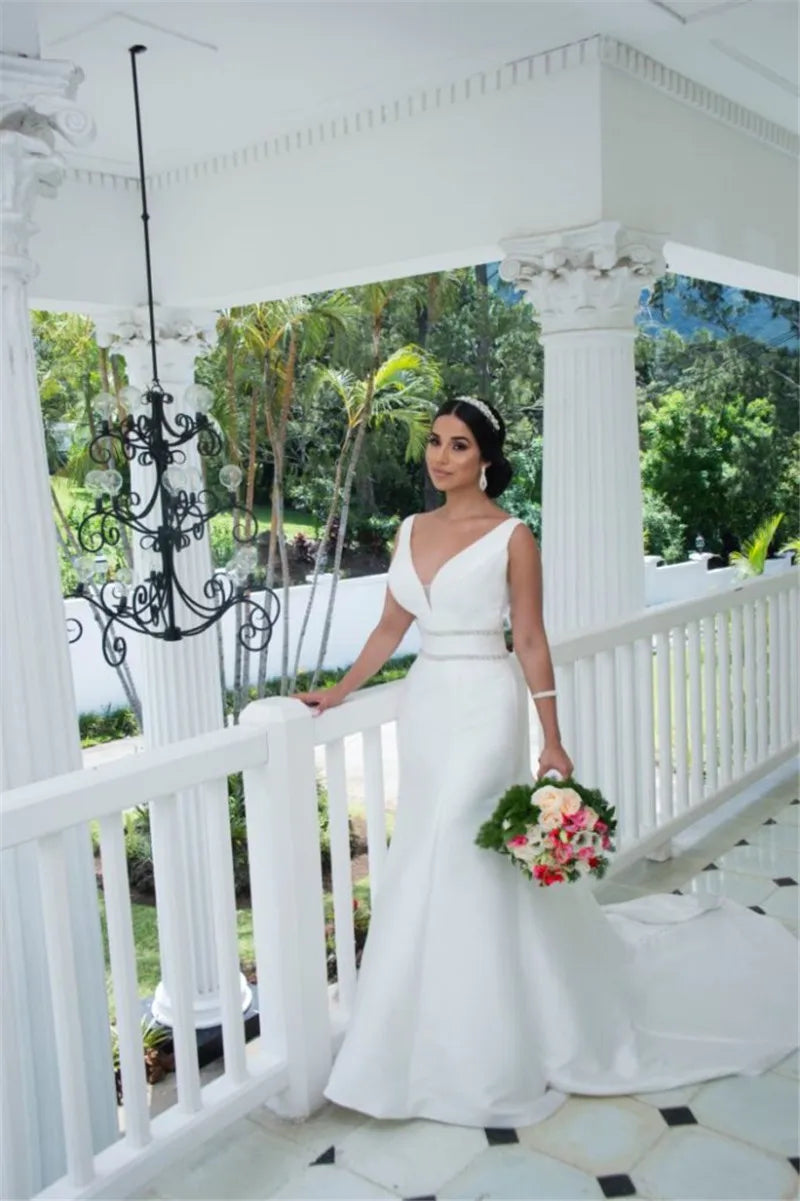 Robe de Mariée Bohème Dentelle Dos Nu