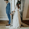 Robe de Mariée Bohème Manche 3/4
