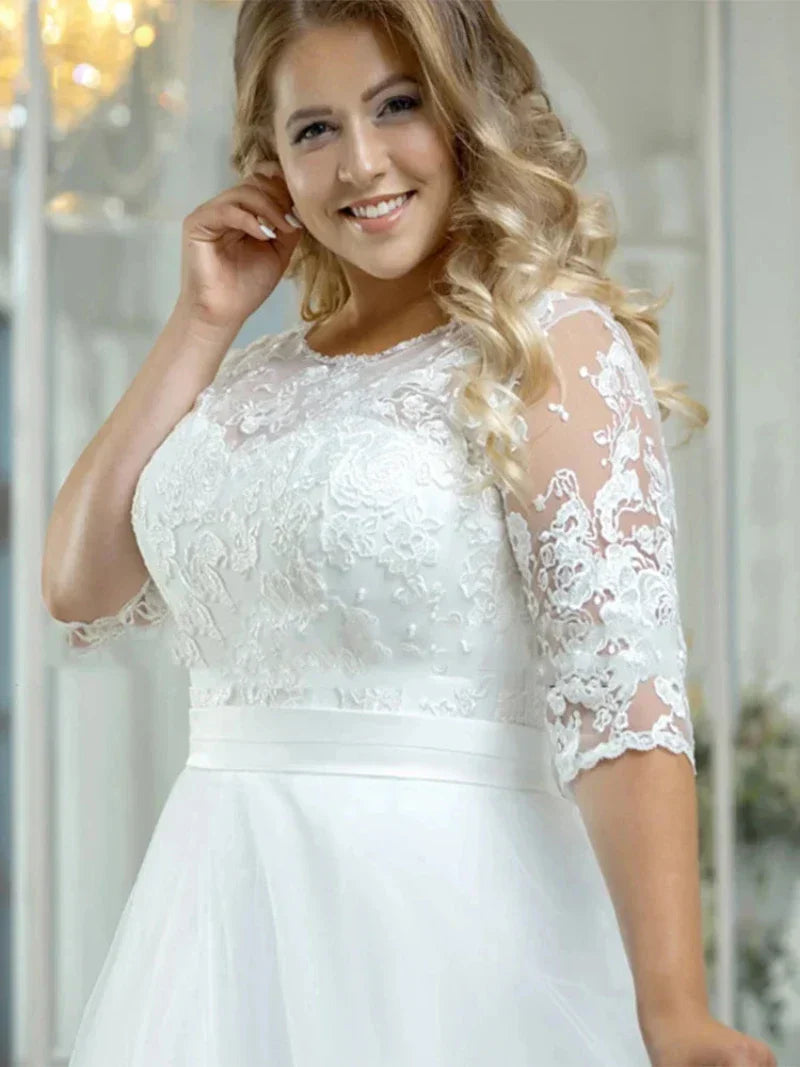 Robe de Mariée Grande Taille Bohème