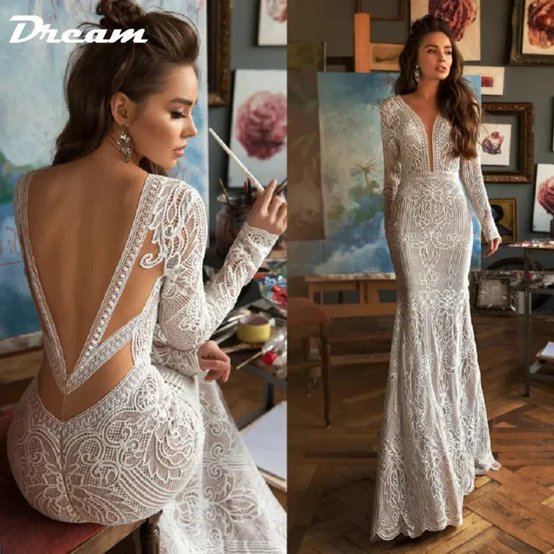 Robe de Mariée Bohème Longue