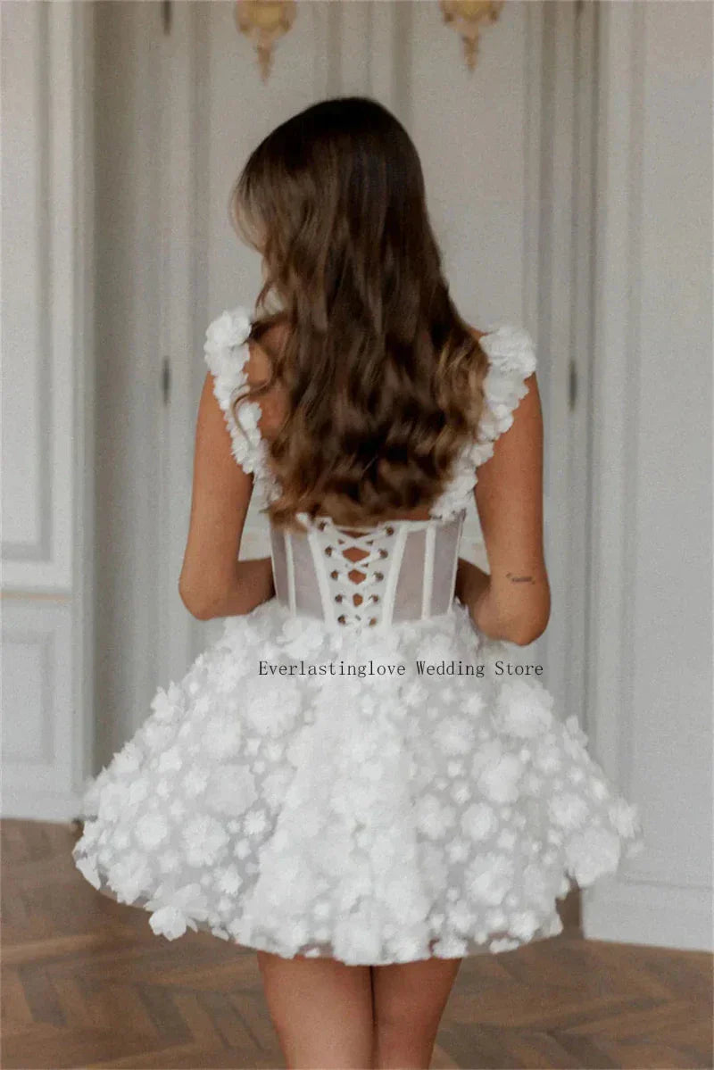 robe-de-mariee-boheme-champetre-courte