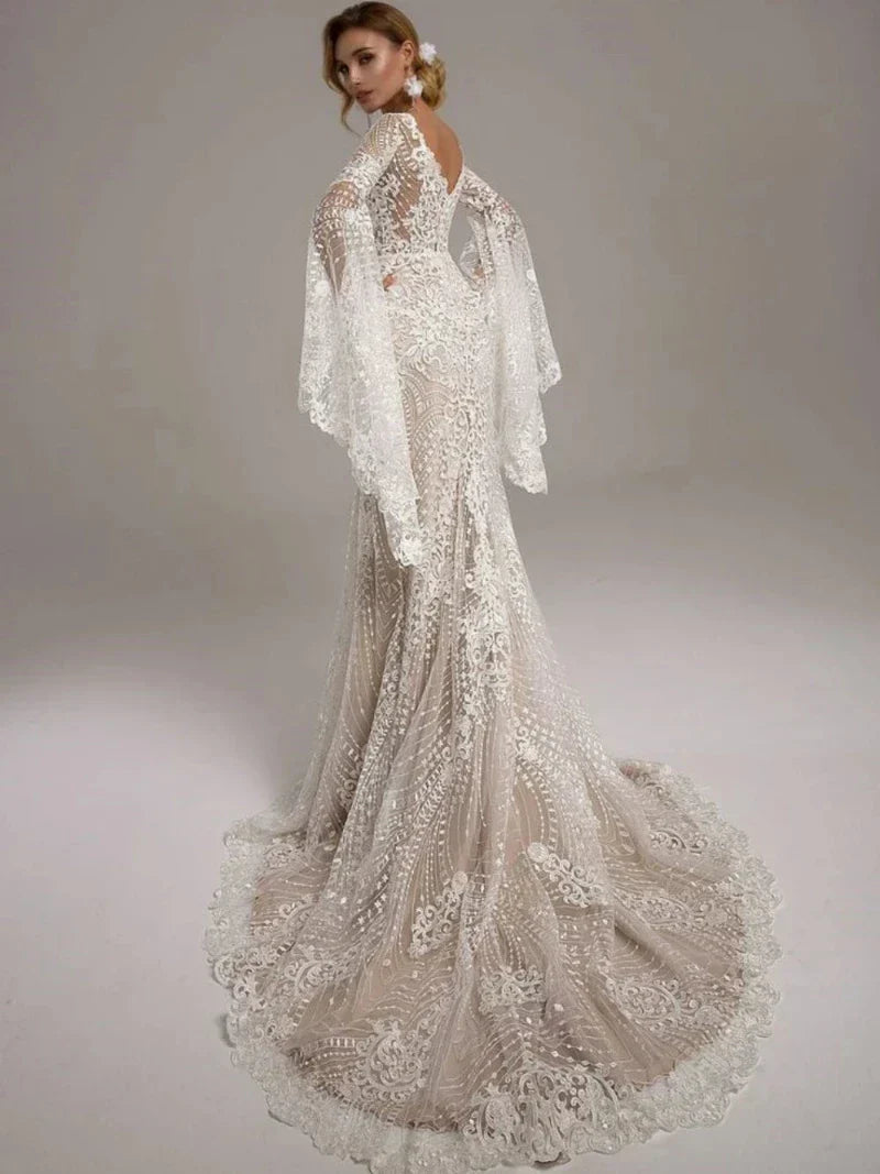 Robe de Mariée Bohème Champêtre Grand