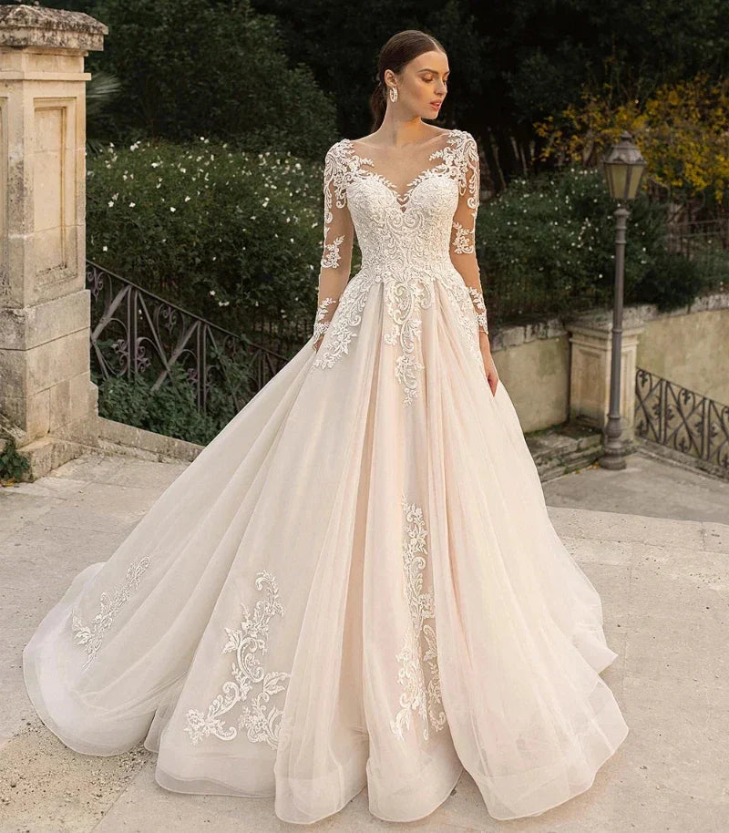Robe de Mariée Bohème Champagne