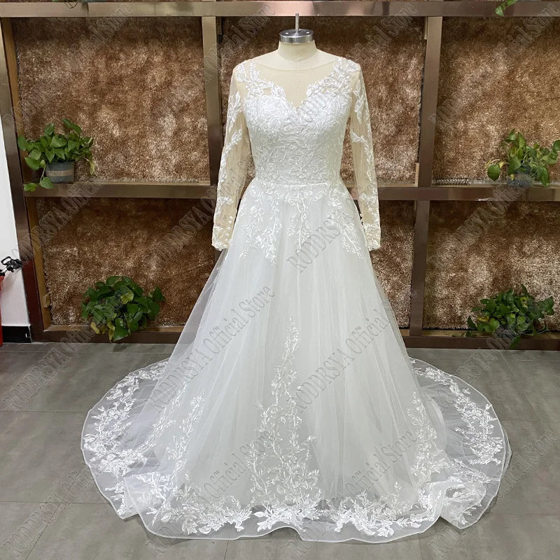 Robe De Mariée Bohème Manche Longue