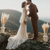 Robe de Mariée Bohème Avec Manche